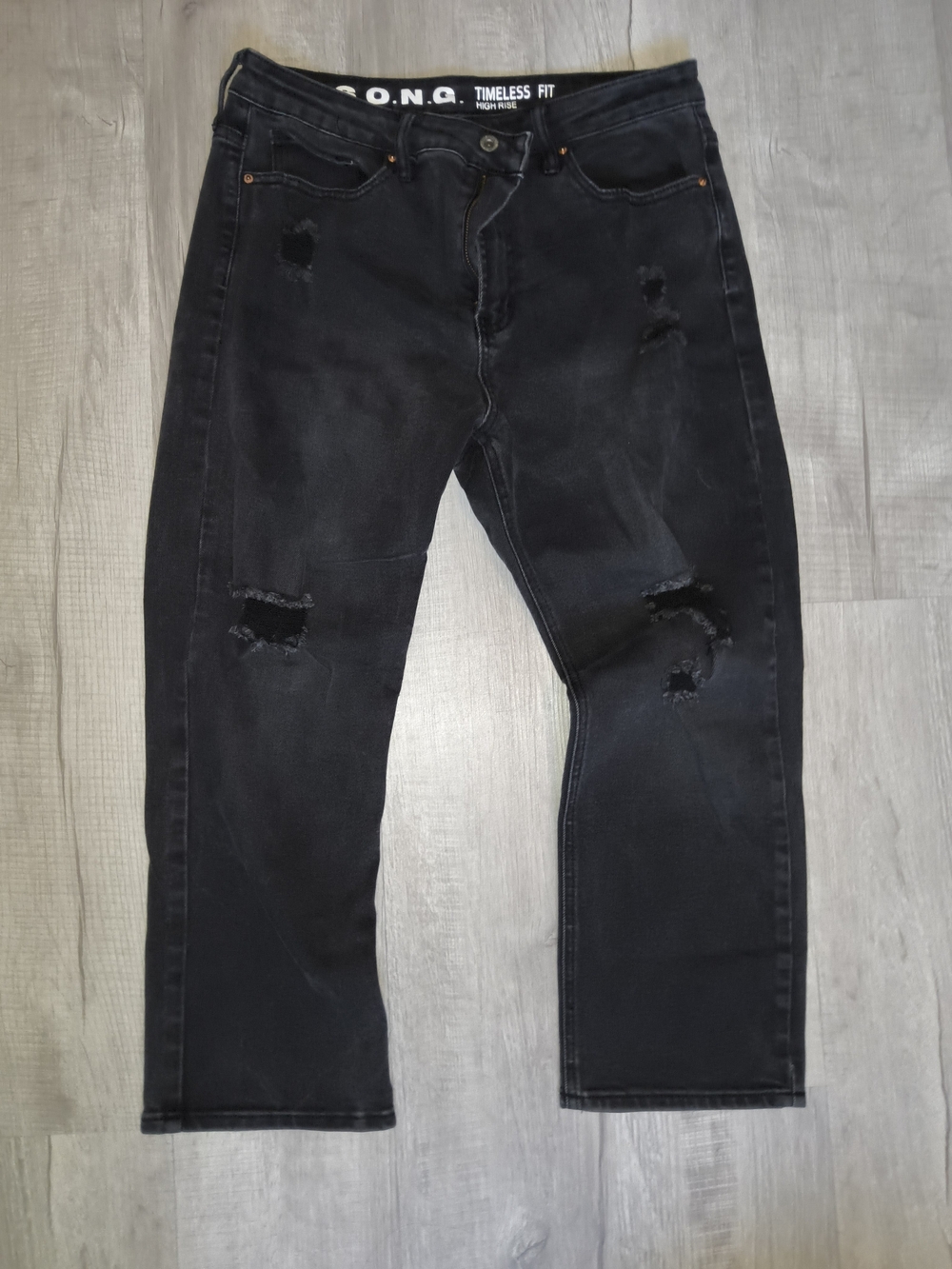 Timeless Fit Black Wide-Leg Women's Jeans